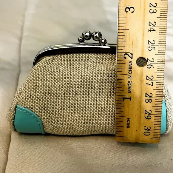 Rare Vtg Tiffany & Co Small Woven Kisslock Coin Purse - Picture 3 of 6